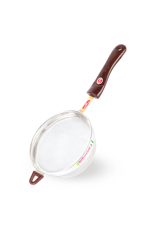 S.S. Brown Handle Juice Strainer