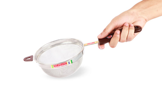 S.S. Brown Handle Juice Strainer