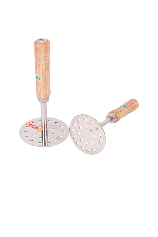 Pav Bhaji Masher with Wood Handle